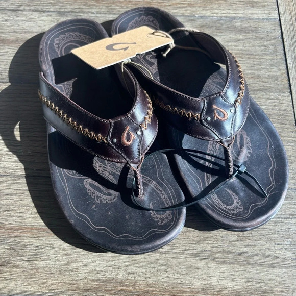 OluKai Mea Ola Dark Java NWT - Picture 2 of 12